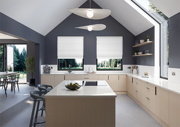 Ascot, Snow White - Twist&Fit Roman Blind - Image 8